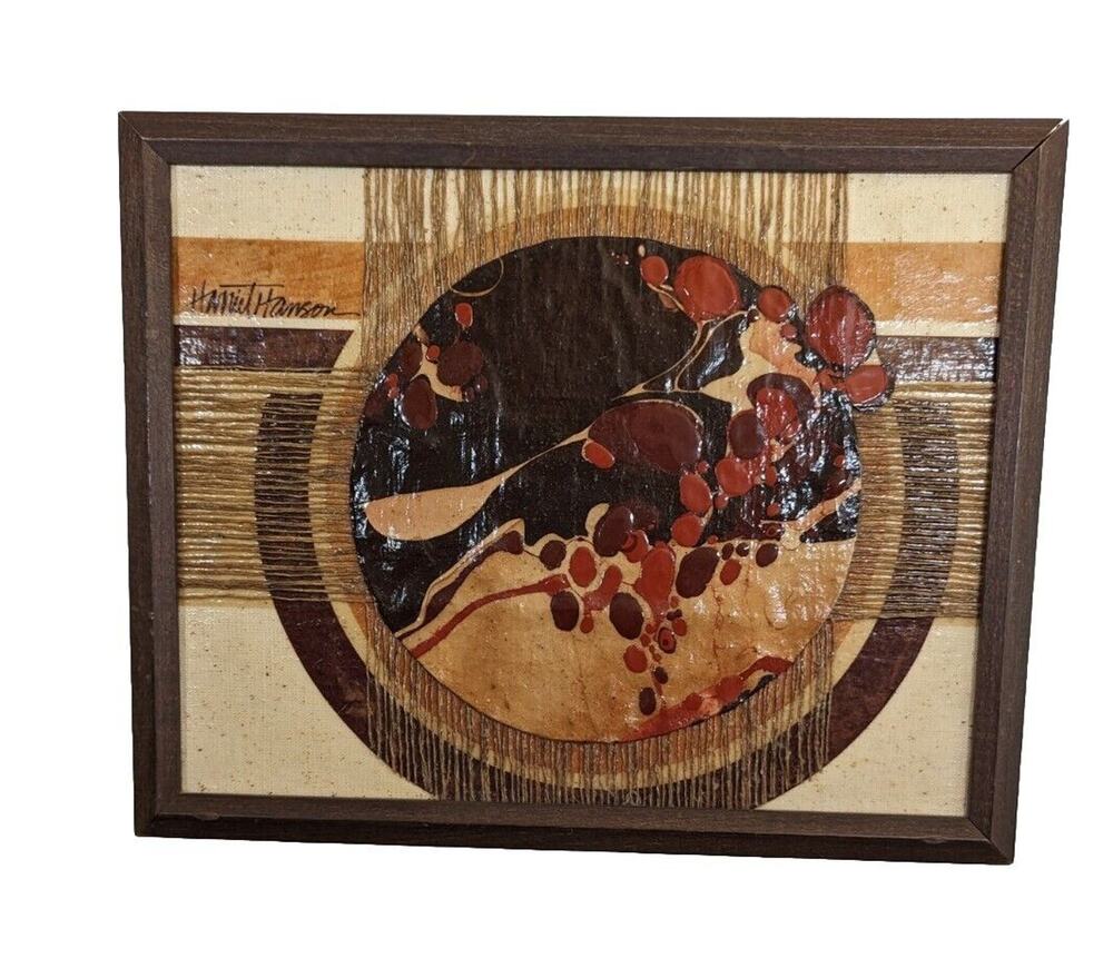 Harriet Hanson Mixed Media Artist 1970's 15" X 12" Chicago Artist See Photos